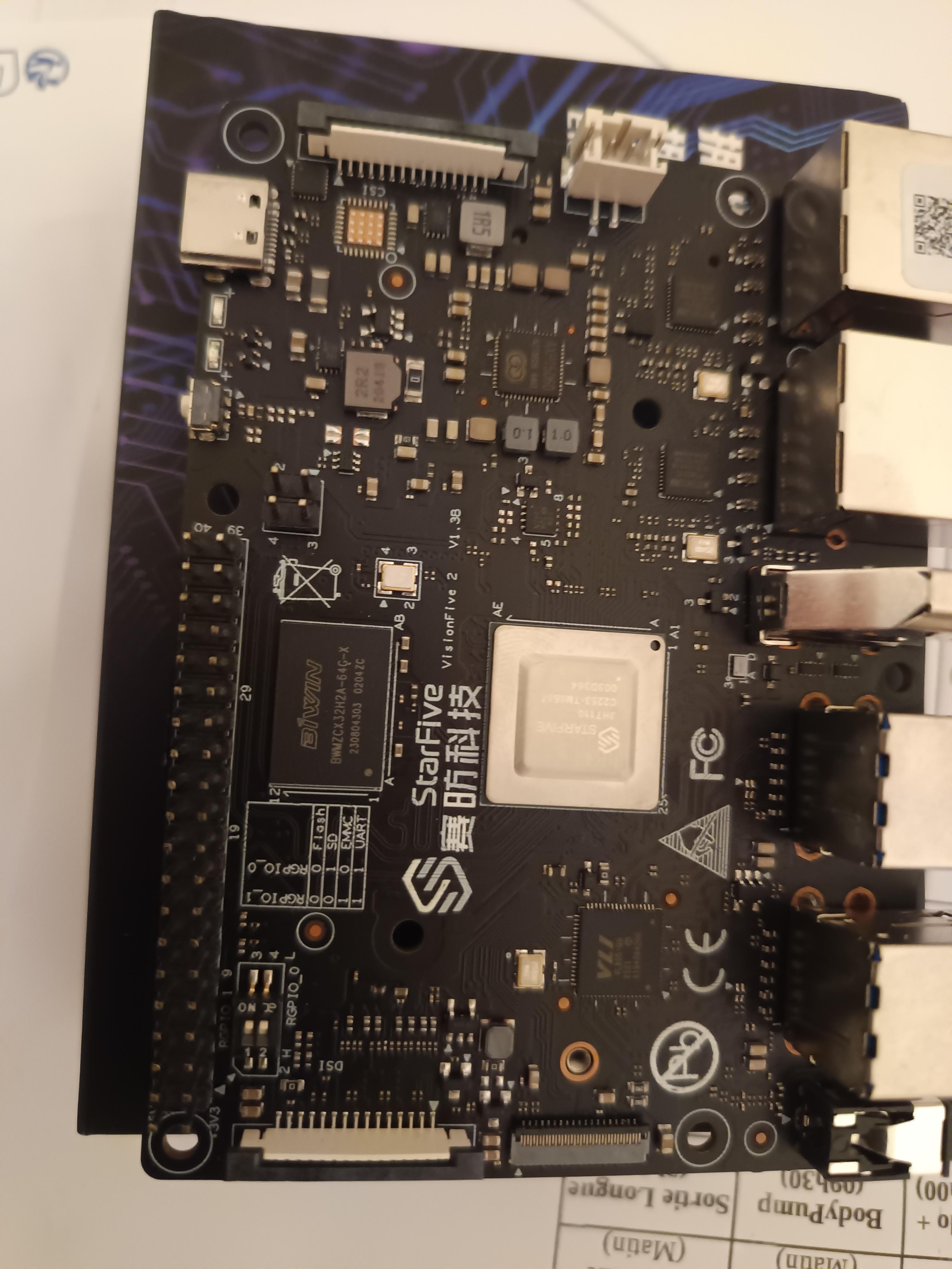 La platine VisionFive 2